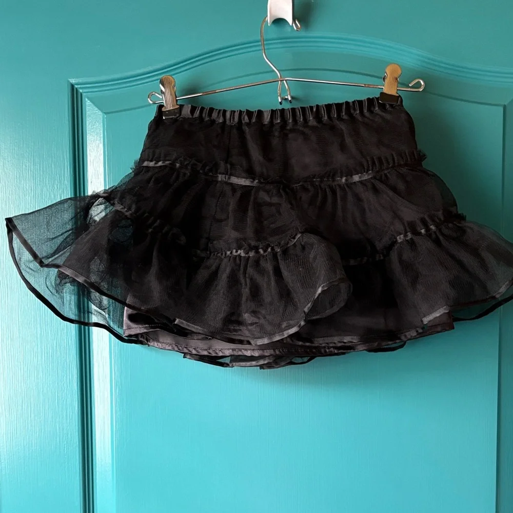 HANNA ANDERSSON BLACK TULLE TUTU/SKIRT SIZE 90/ 3T